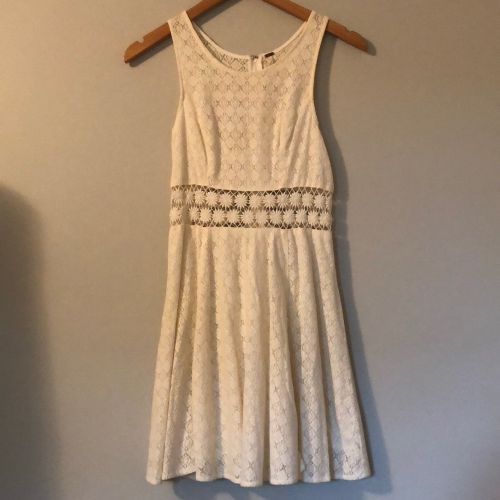 White Lacey Free People Dress